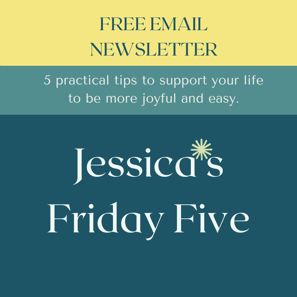 Jessica's Friday Five logo